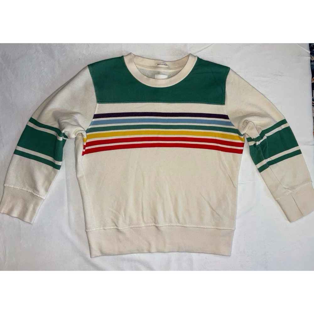 MOTHER The Half and Half Koozie Pullover Ever After Rainbow 3/4 Sleeve